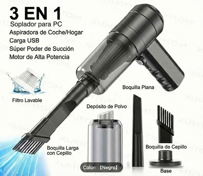 Aspiradora Portátil 3 en 1: (Edición Turbo Inalámbrica)