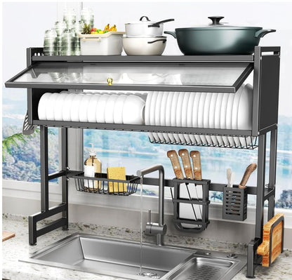 Organizador de Cocina Premium "Todo en Uno" con Gabinete Anti-Polvo