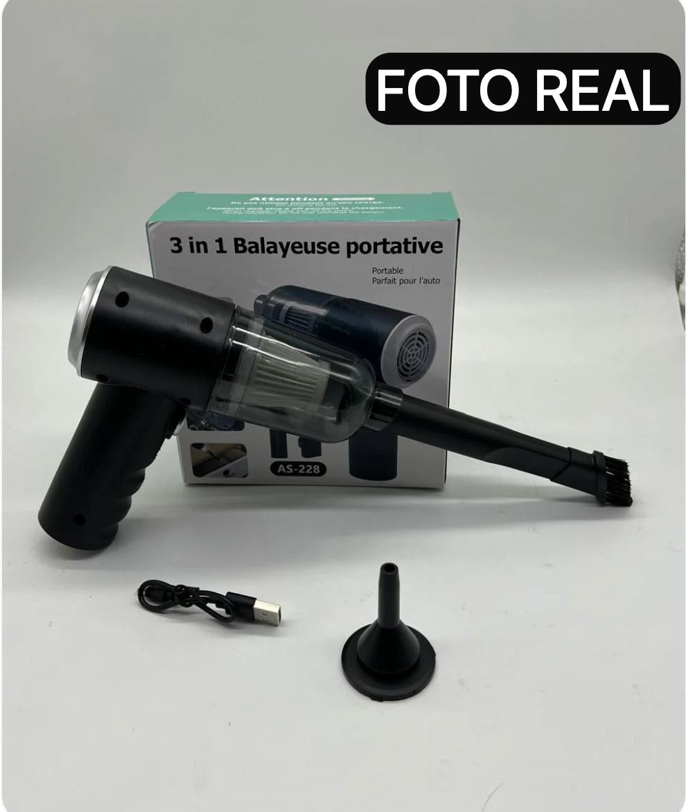 Aspiradora Portátil 3 en 1: (Edición Turbo Inalámbrica)